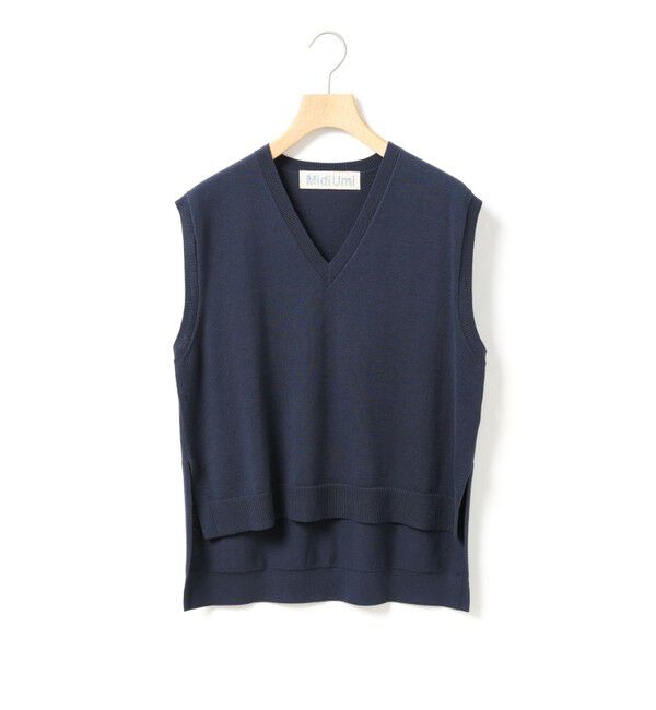 MidiUmi「MidiUmi ハイローVネックベスト」|ベスト・ジレ|
