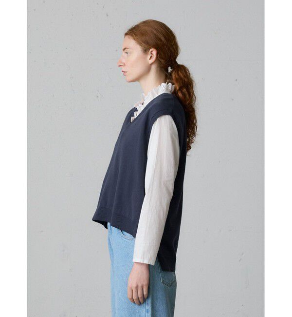 MidiUmi「MidiUmi ハイローVネックベスト」|ベスト・ジレ|