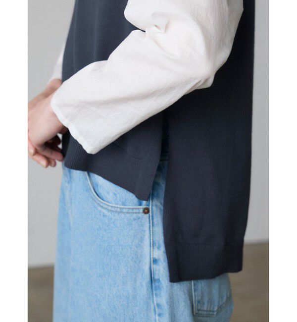 MidiUmi「MidiUmi ハイローVネックベスト」|ベスト・ジレ|