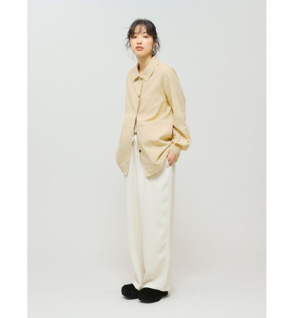 MIDIUMISOLID「MIDIUMISOLID for Ladies ダックロングシャツ」|シャツ・ブラウス|