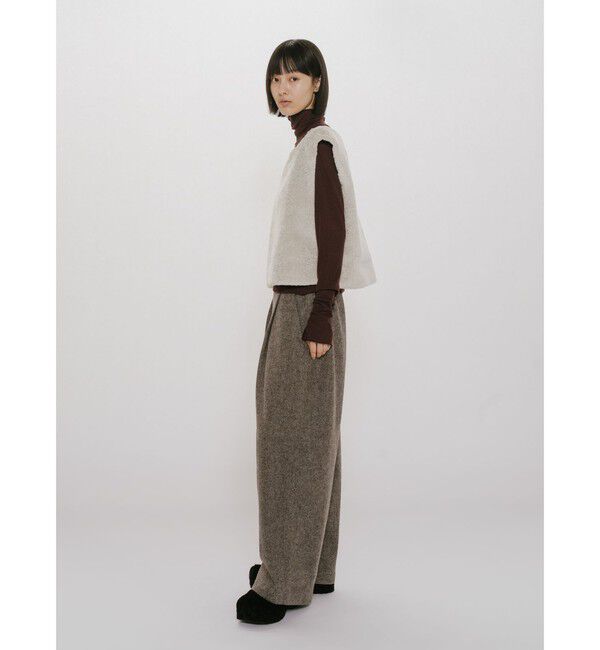 MIDIUMISOLID「MIDIUMISOLID for Ladies フリースファーベスト」|ベスト・ジレ|