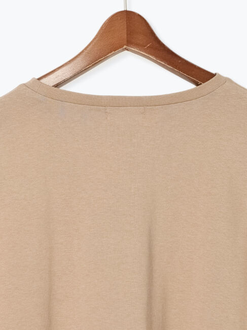 Te chichi TERRASSE「【接触冷感】ラインストーンクロップドTシャツ」|Tシャツ・カットソー|