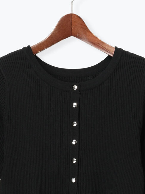 Te chichi「前後2WAYペプラムカーディガン」|カーディガン|