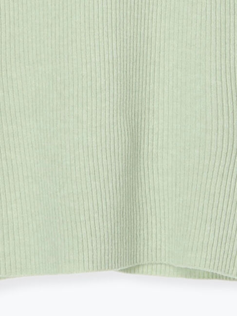 Samansa Mos2「【マシンウォッシャブル】もちもちリブフリルタートルネックニット」|ニット・セーター|