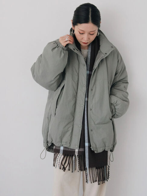 Samansa Mos2 blue「中綿モンスターコート」|その他|