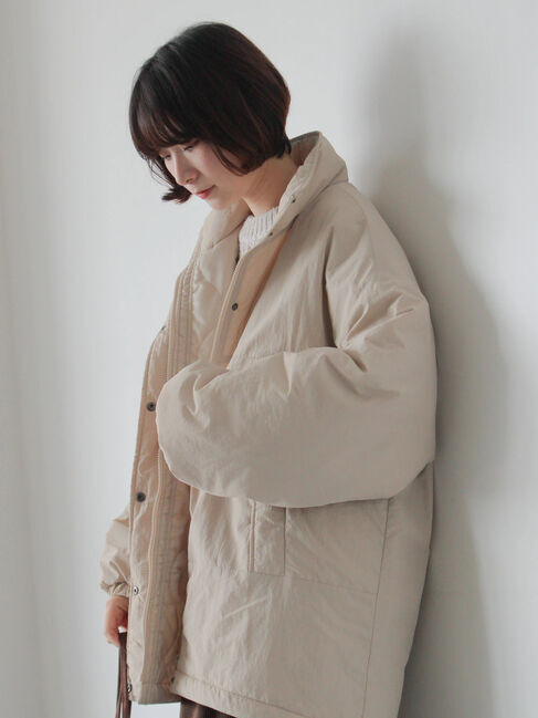 Samansa Mos2 blue「中綿モンスターコート」|その他|