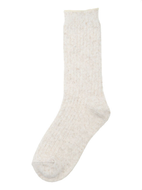 Samansa Mos2「リネン混リブソックス」|ソックス|キナリ