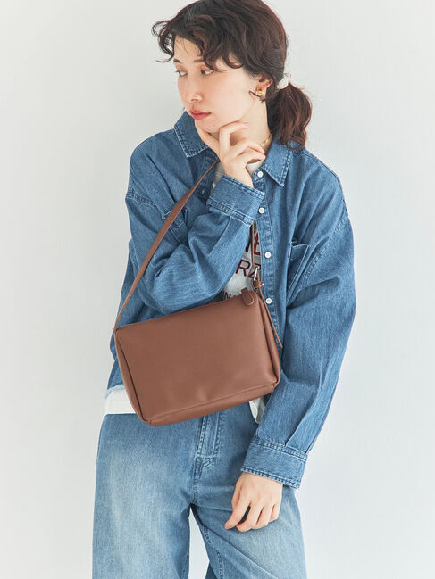 Samansa Mos2「ワンハンドルミニショルダーバッグ」|その他|ブラウン