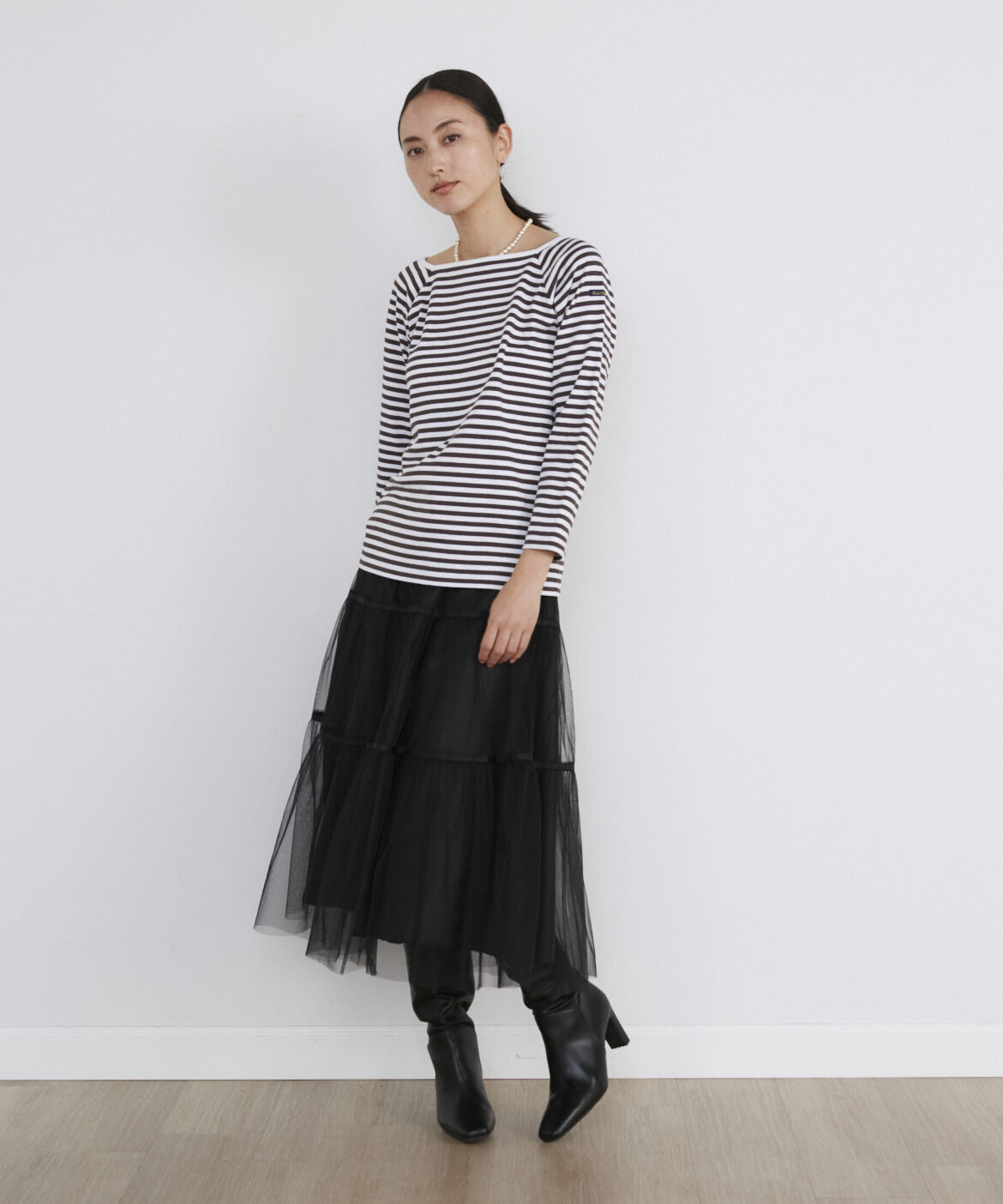 INED「 《SUPERIOR CLOSET》スクエアネックバスクシャツ《Le minor》」|Tシャツ・カットソー|