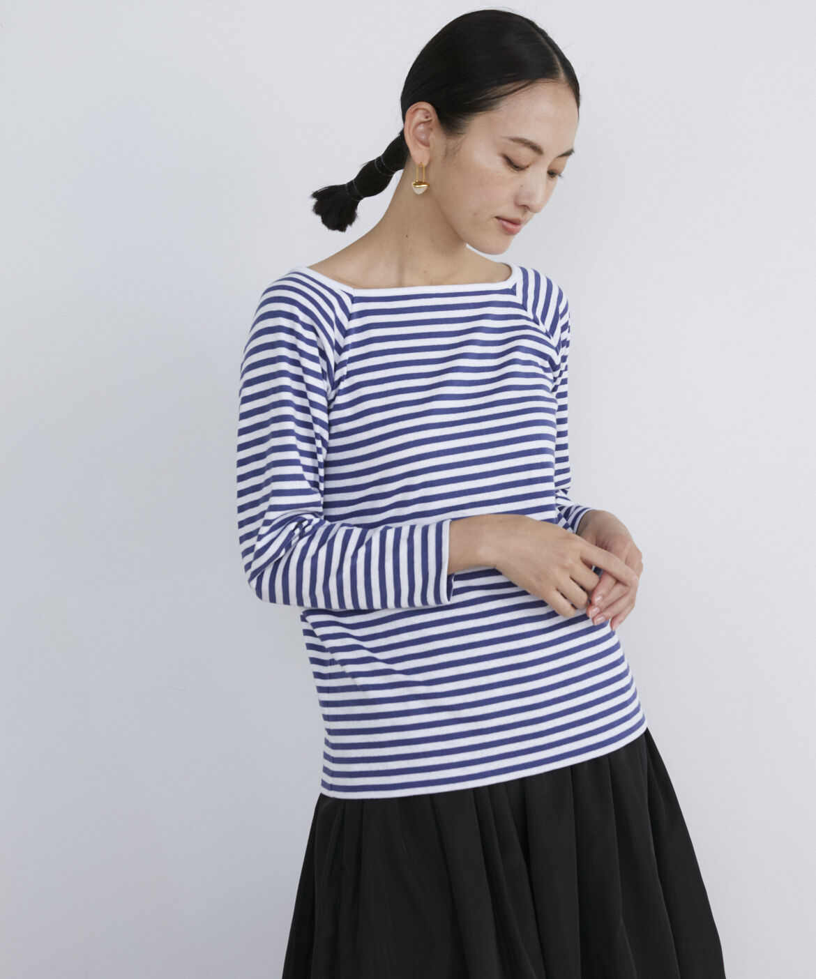 INED「 《SUPERIOR CLOSET》スクエアネックバスクシャツ《Le minor》」|Tシャツ・カットソー|