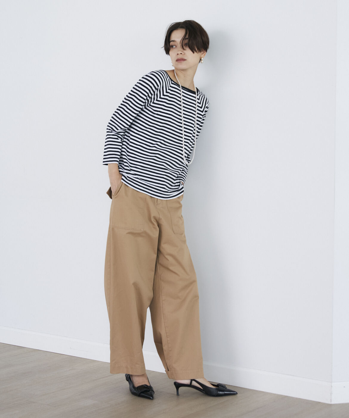 INED「 《SUPERIOR CLOSET》スクエアネックバスクシャツ《Le minor》」|Tシャツ・カットソー|