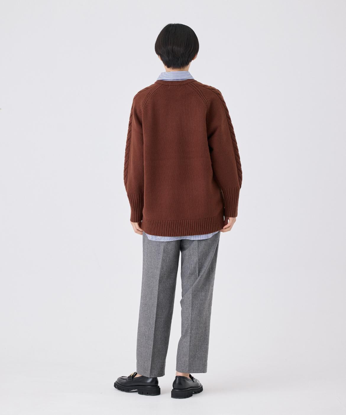 INED「ケーブルニット」|ニット・セーター|