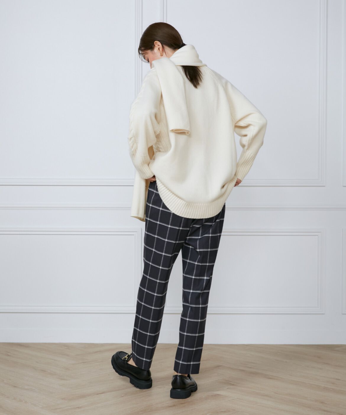 INED「ケーブルニット」|ニット・セーター|