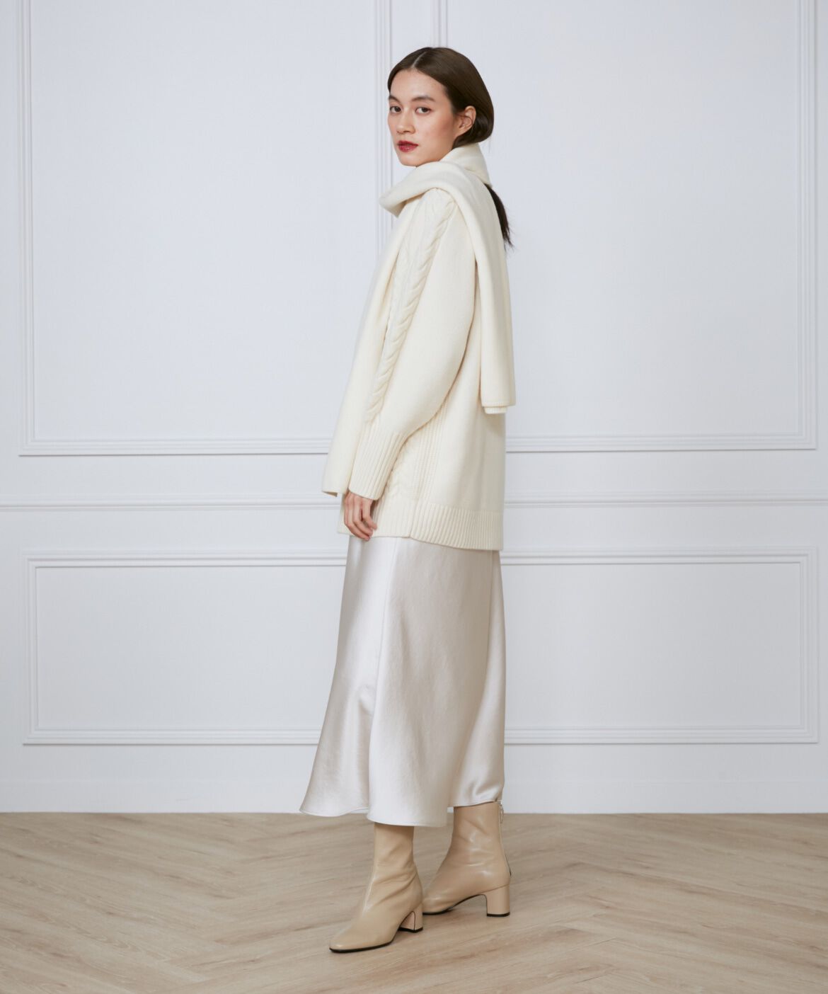 INED「ケーブルニット」|ニット・セーター|