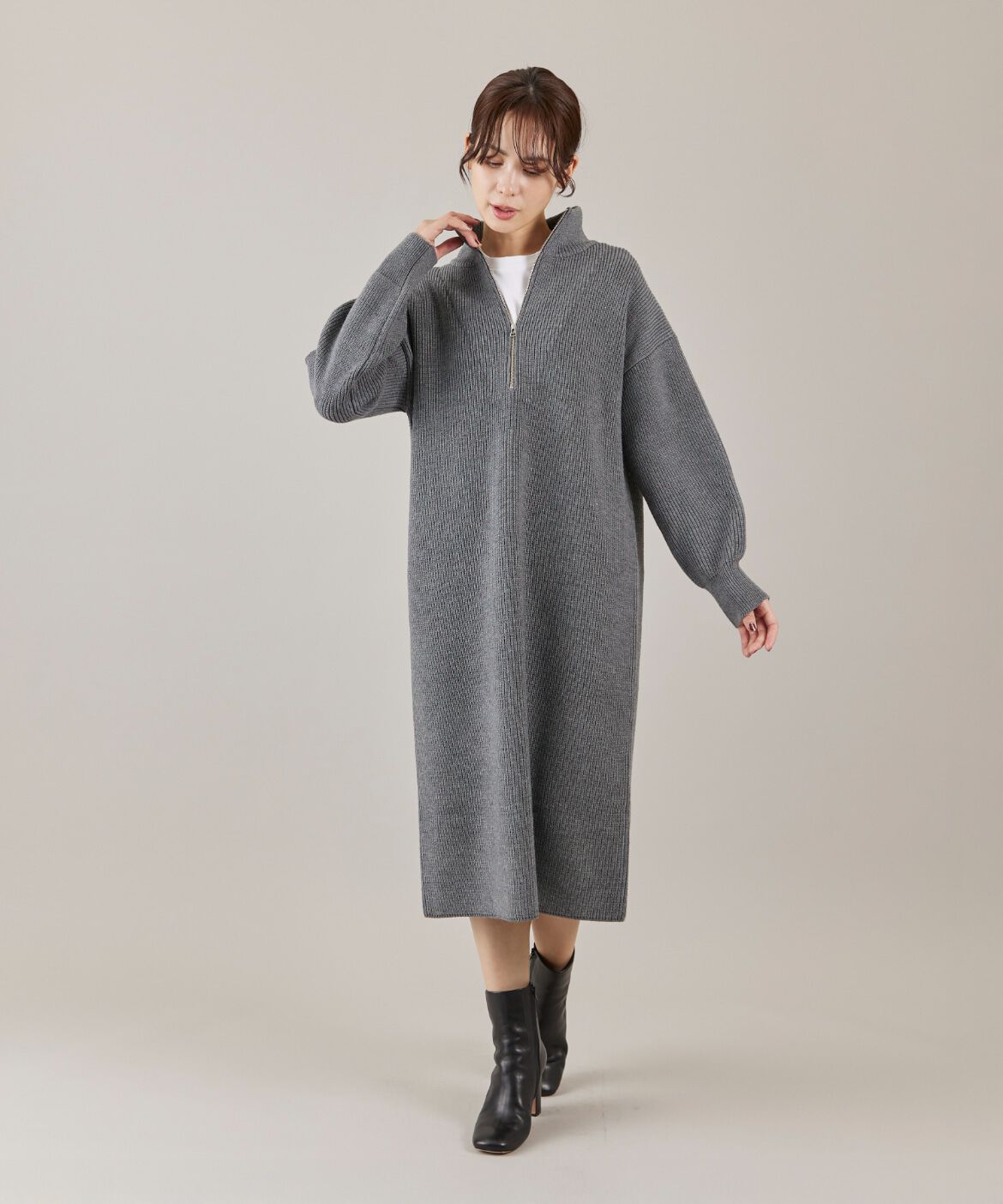 DAY by DAY it&rsquo;s international「ハーフジップニットワンピース」|ワンピース|