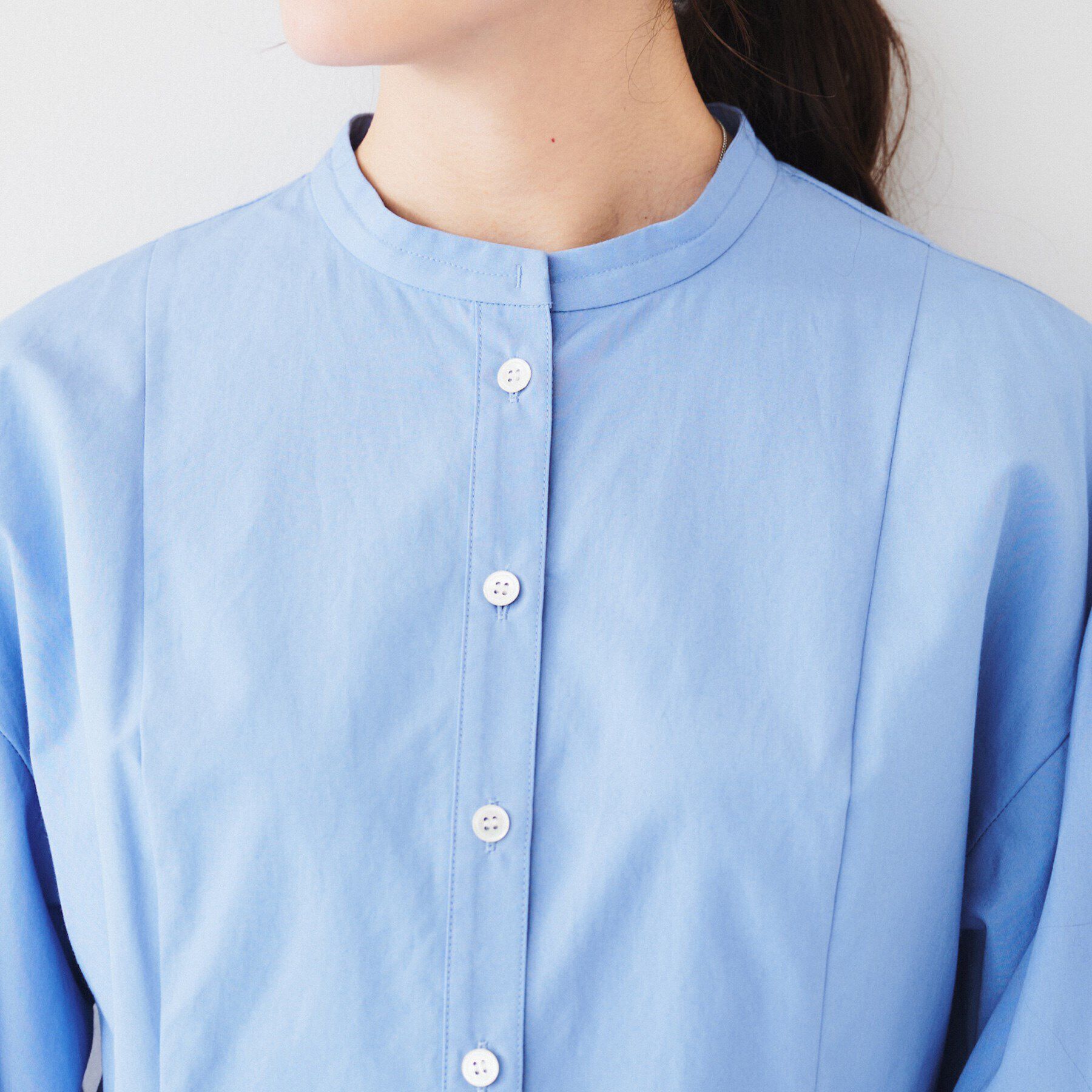 UNTITLED「【体型カバー】タイプライター ボリュームスリーブシャツ」|シャツ・ブラウス|