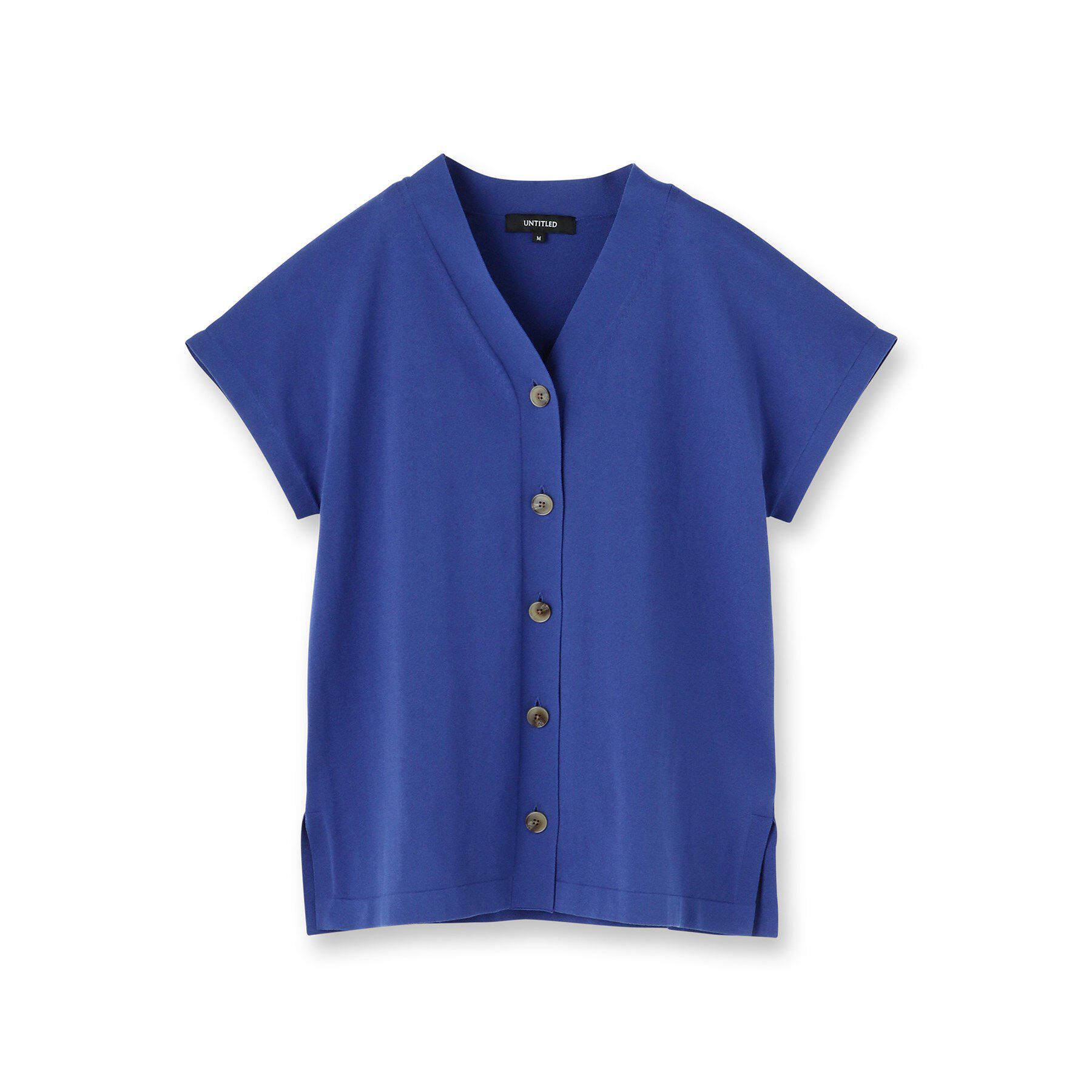 UNTITLED「【体型カバー/ジレ風/前開き】Vネックニット」|ニット・セーター|