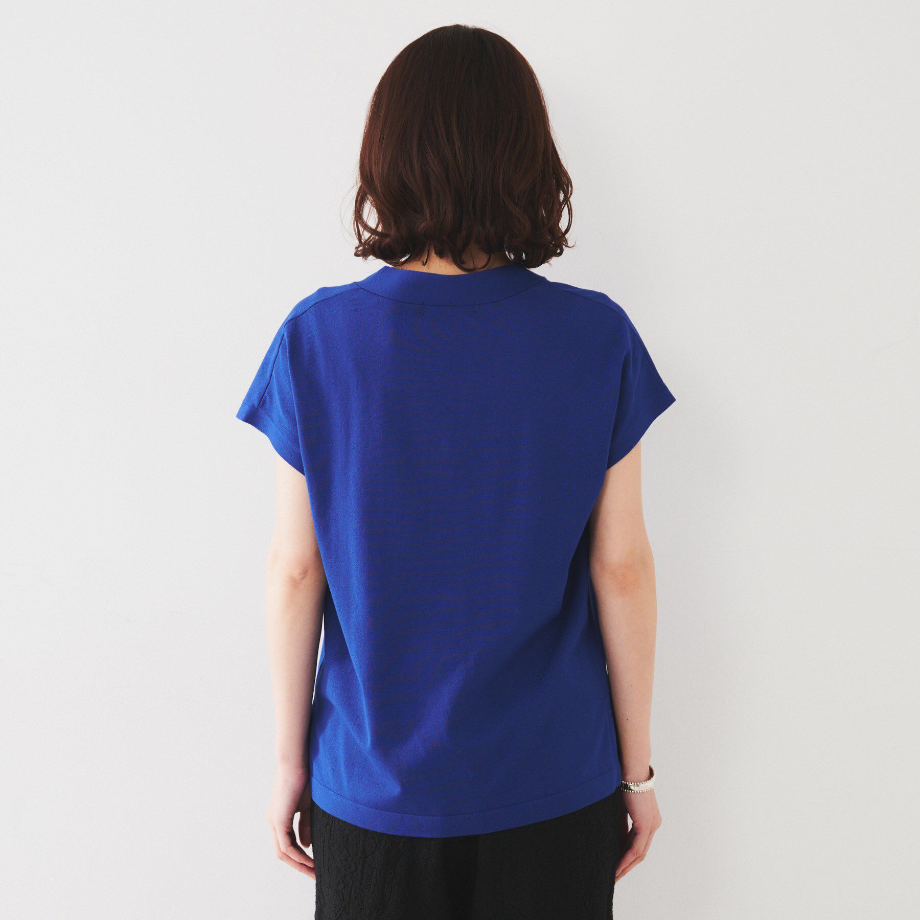 UNTITLED「【体型カバー/ジレ風/前開き】Vネックニット」|ニット・セーター|