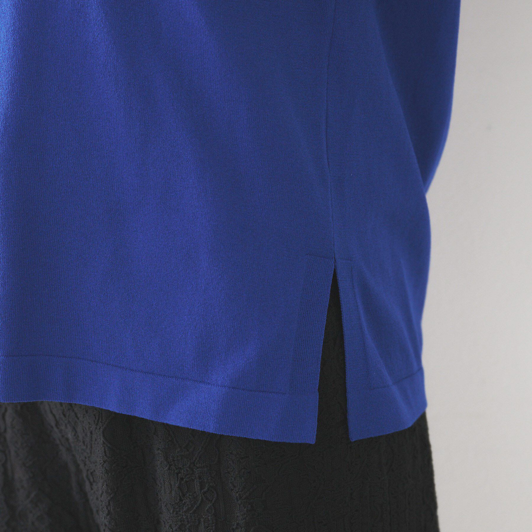 UNTITLED「【体型カバー/ジレ風/前開き】Vネックニット」|ニット・セーター|