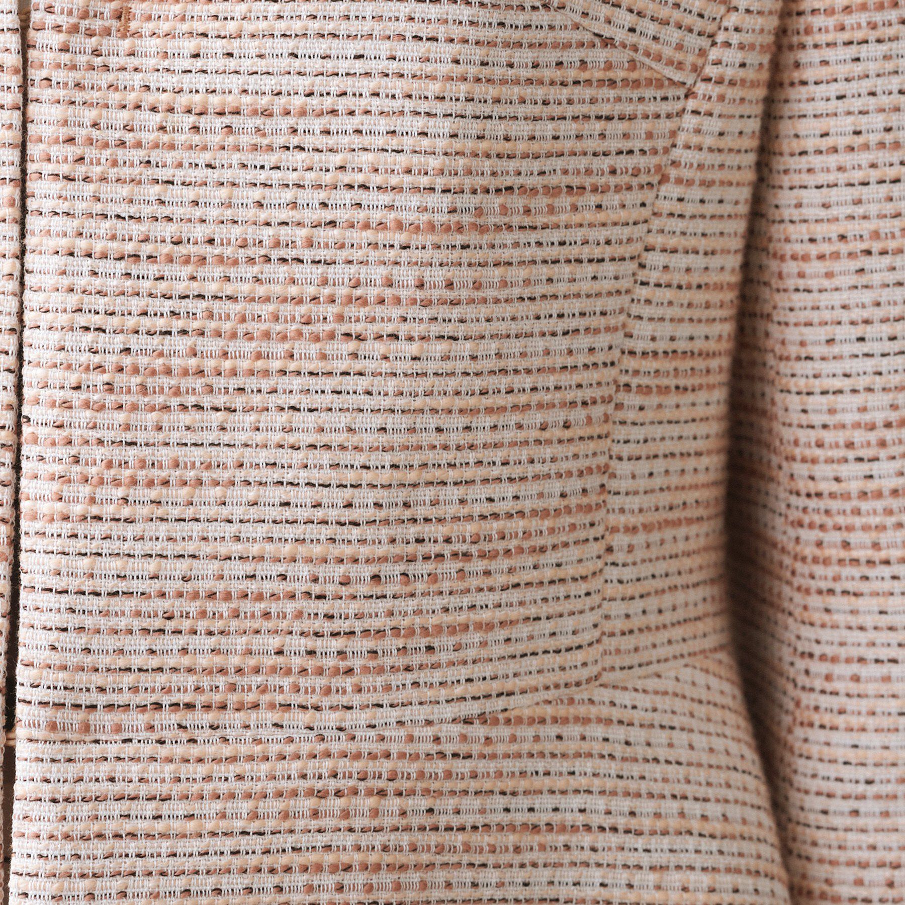 UNTITLED「【きれいめ】ツイード ペプラムジャケット」|ノーカラージャケット|