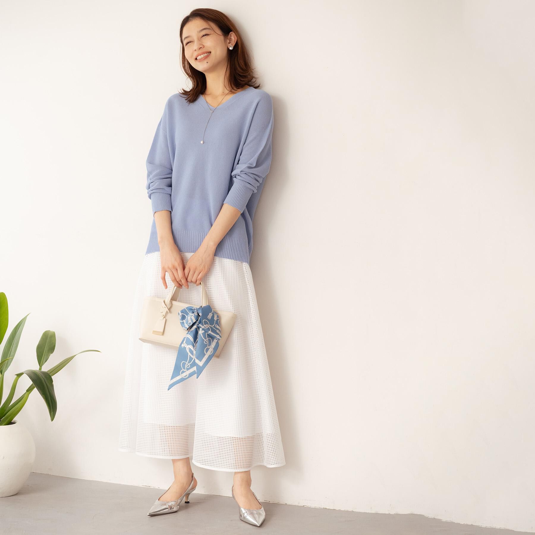 UNTITLED「スクエアメッシュスカート」|スカート|