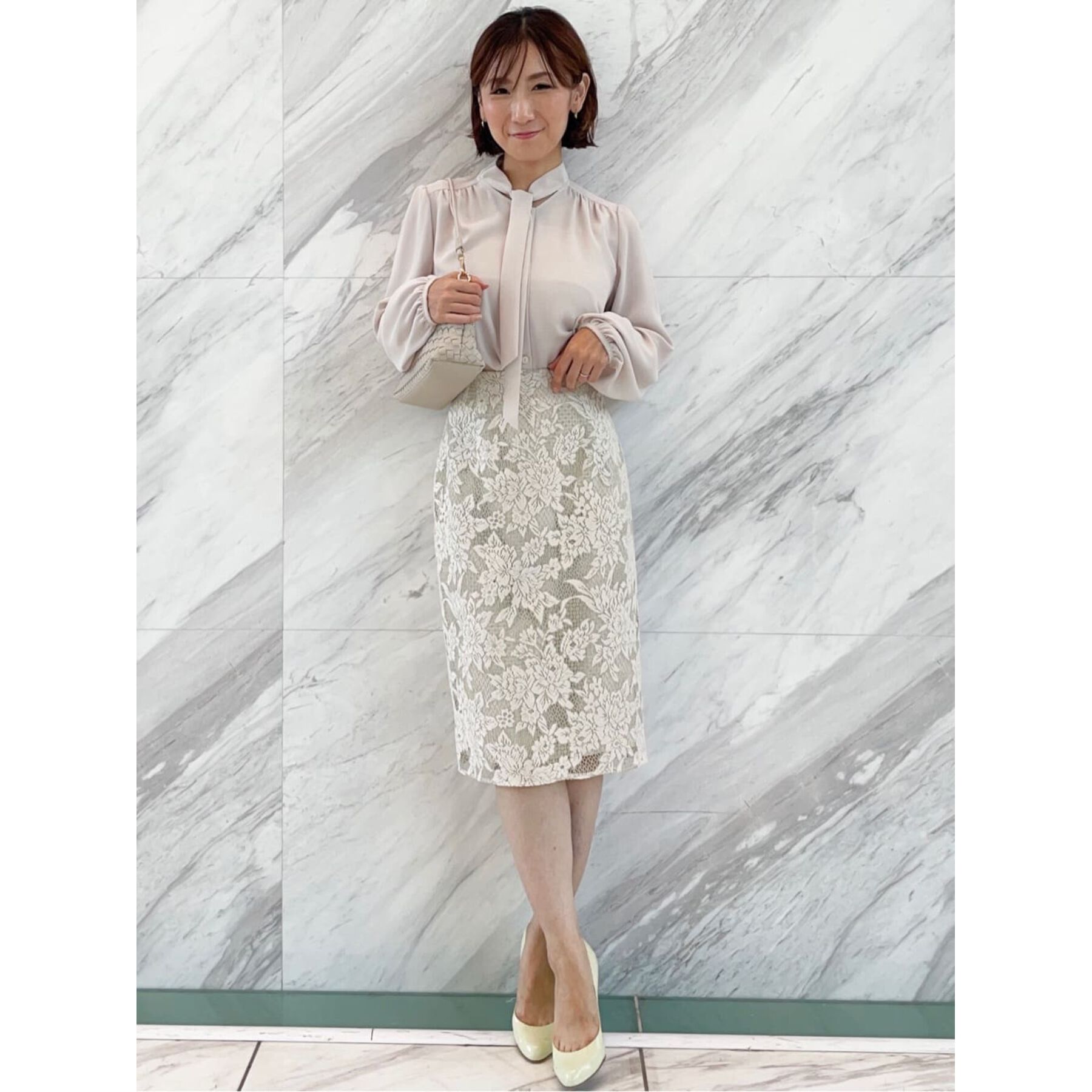 COUP DE CHANCE「【一枚着／ジャケットイン】女性らしい細ボウタイブラウス」|シャツ・ブラウス|