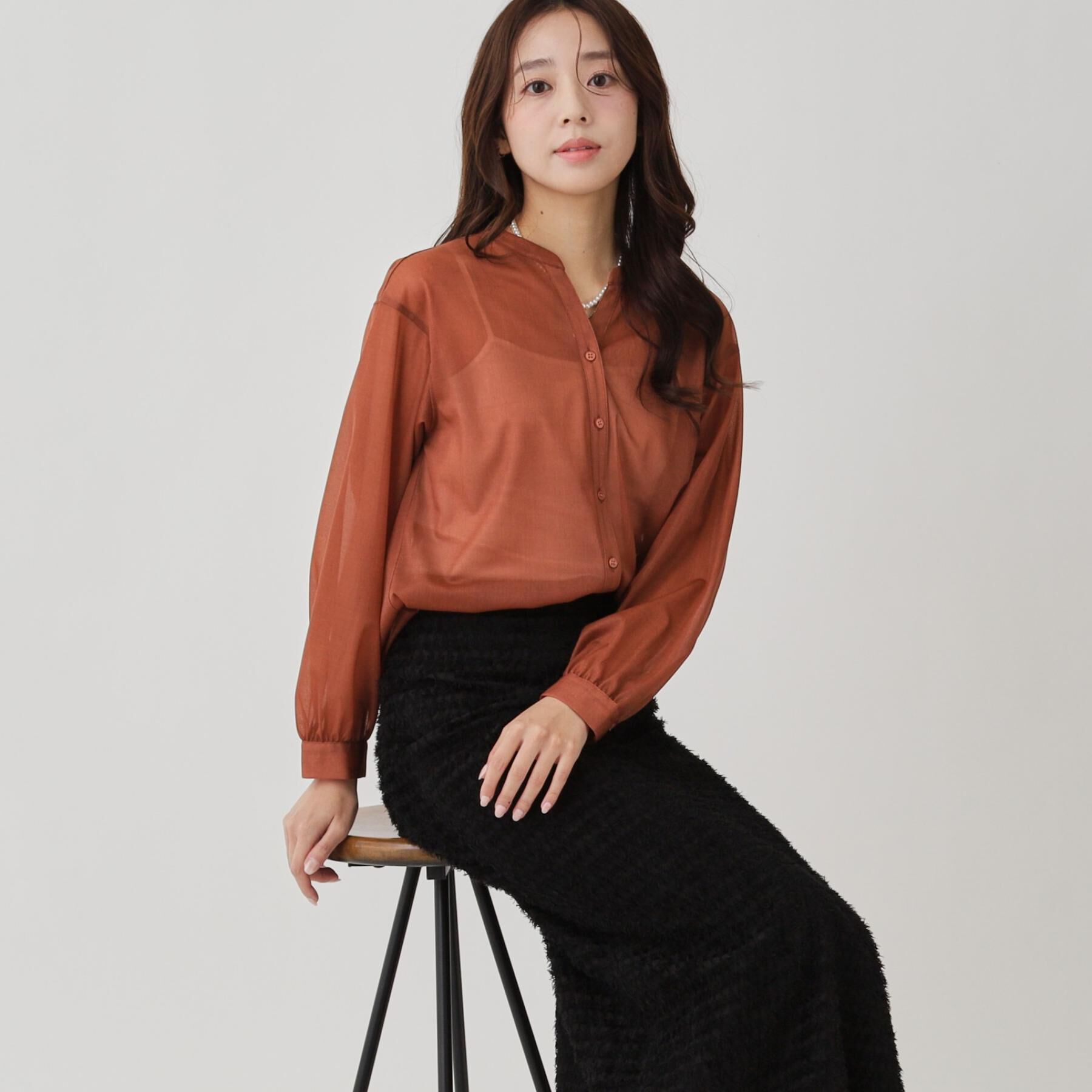 COUP DE CHANCE「【手洗い可】シアーブラウス」|シャツ・ブラウス|