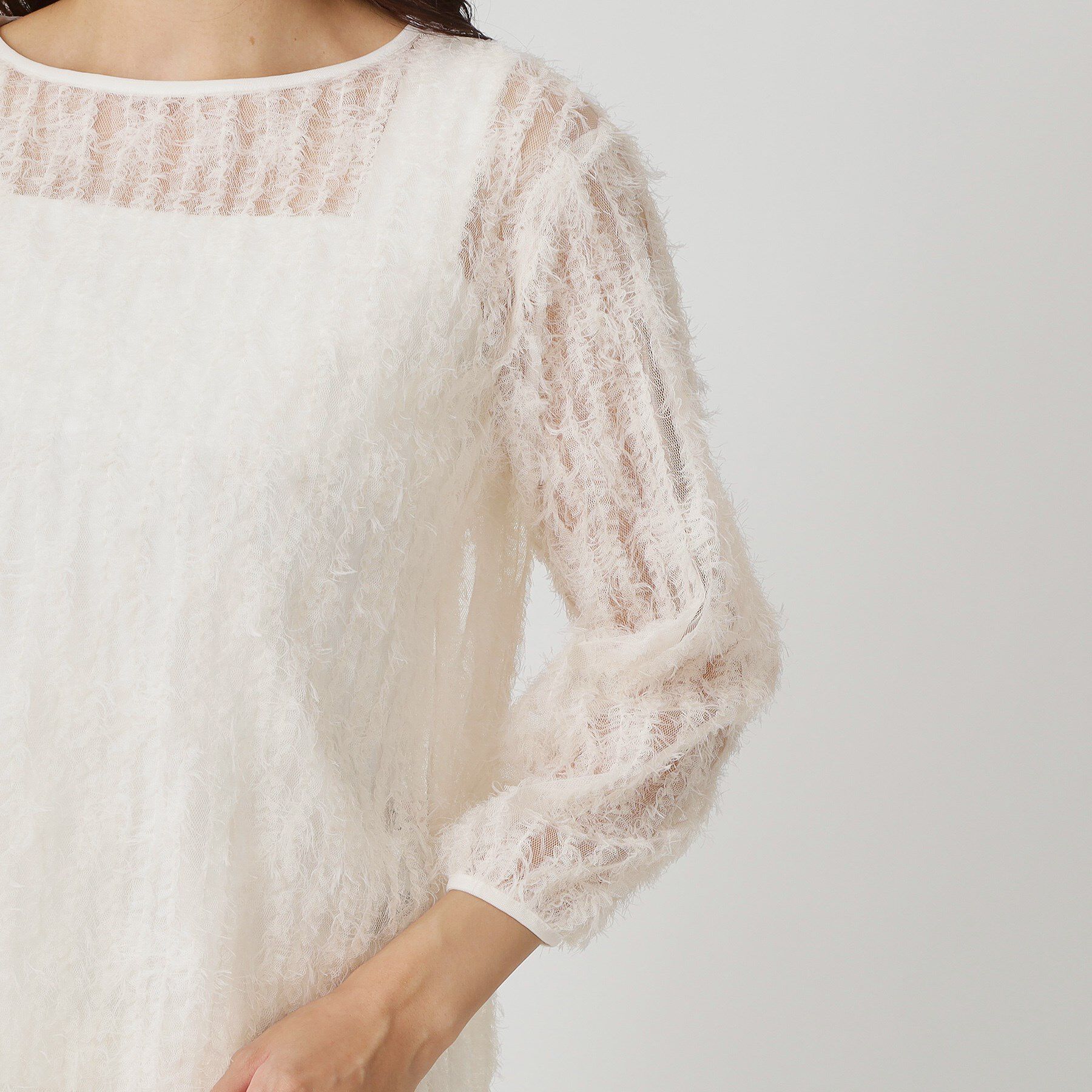 COUP DE CHANCE「【手洗い可／日本製】フェザーチュールのブラウス」|シャツ・ブラウス|