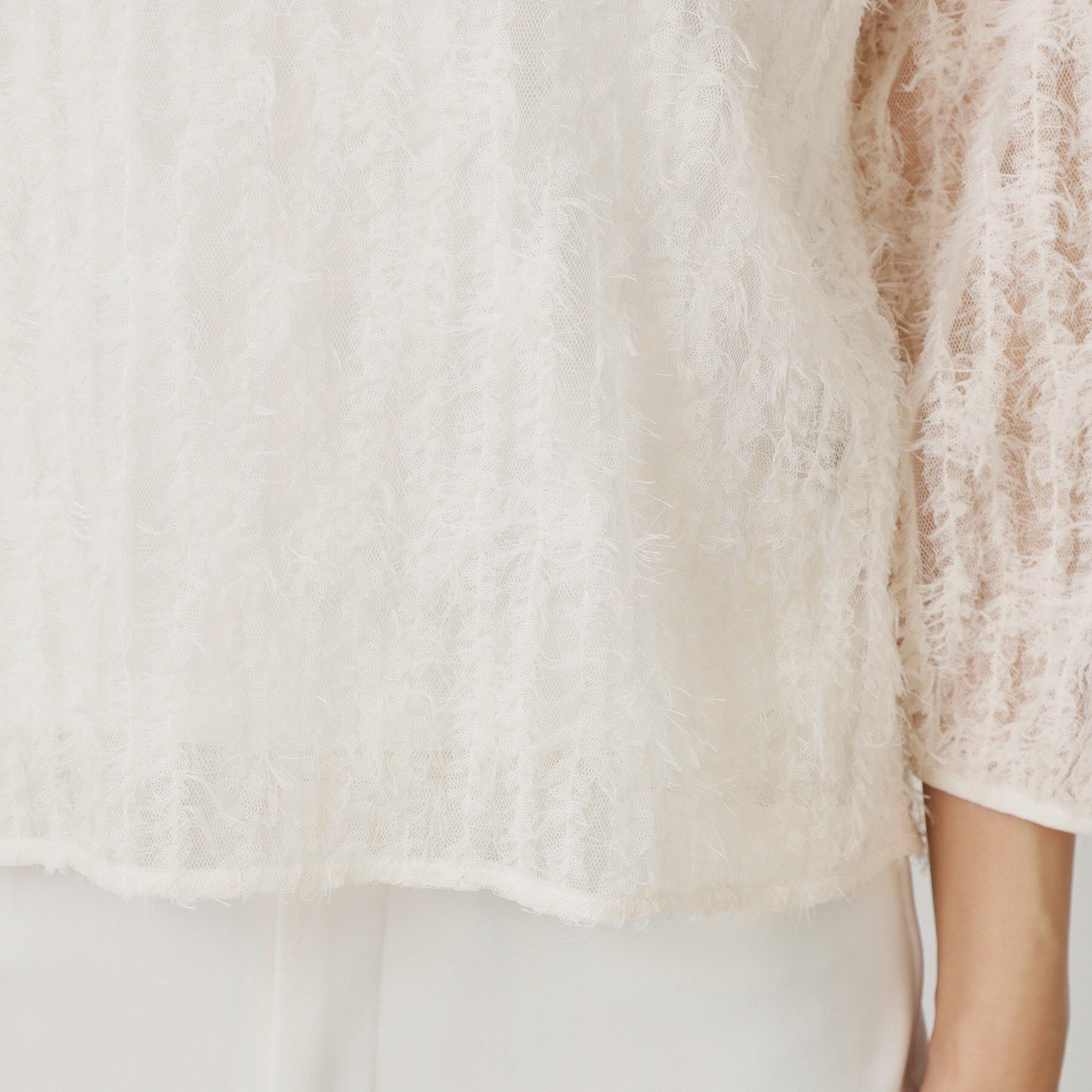 COUP DE CHANCE「【手洗い可／日本製】フェザーチュールのブラウス」|シャツ・ブラウス|