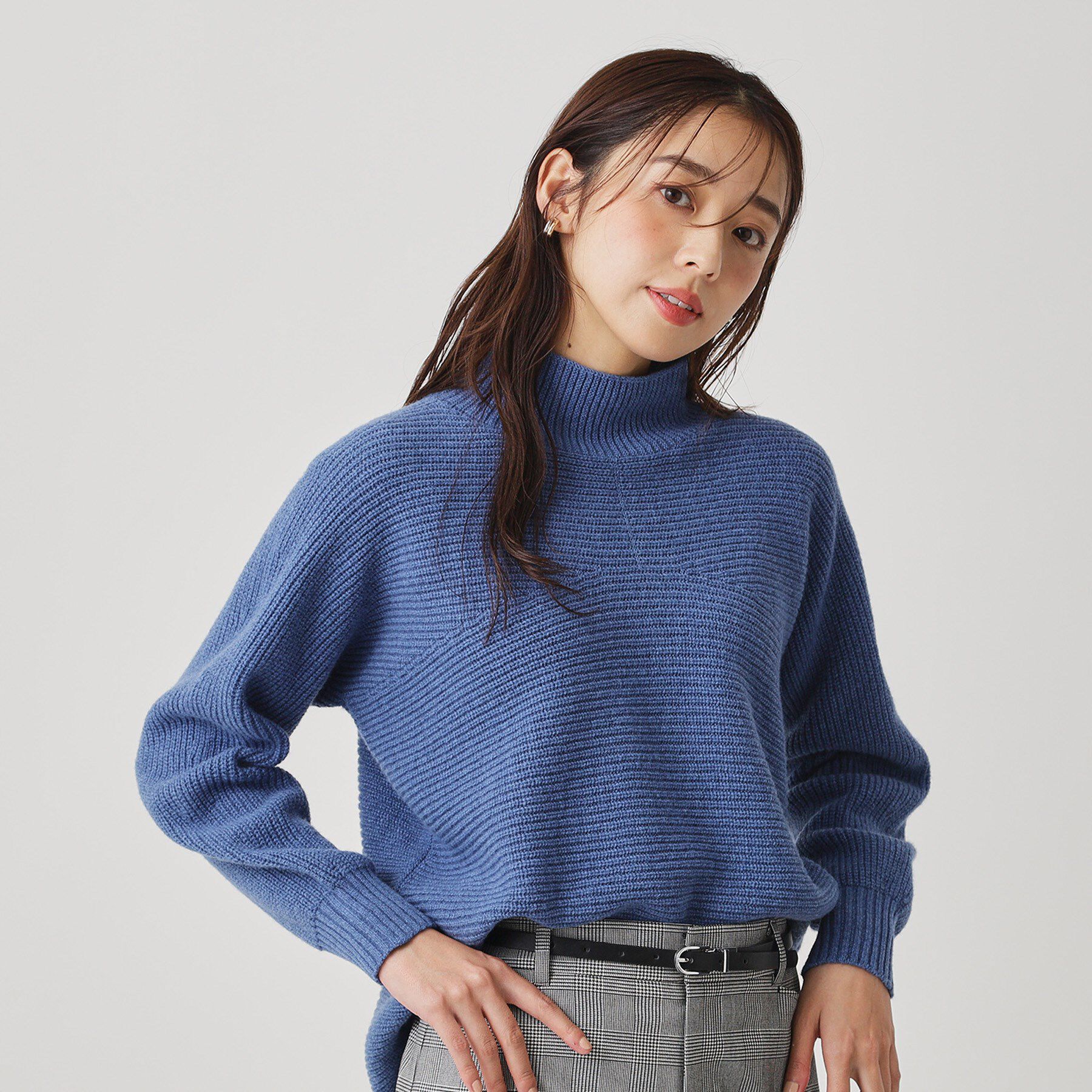 COUP DE CHANCE「【手洗い可／日本製／温かく軽い】ミドルゲージニットトップス」|ニット・セーター|