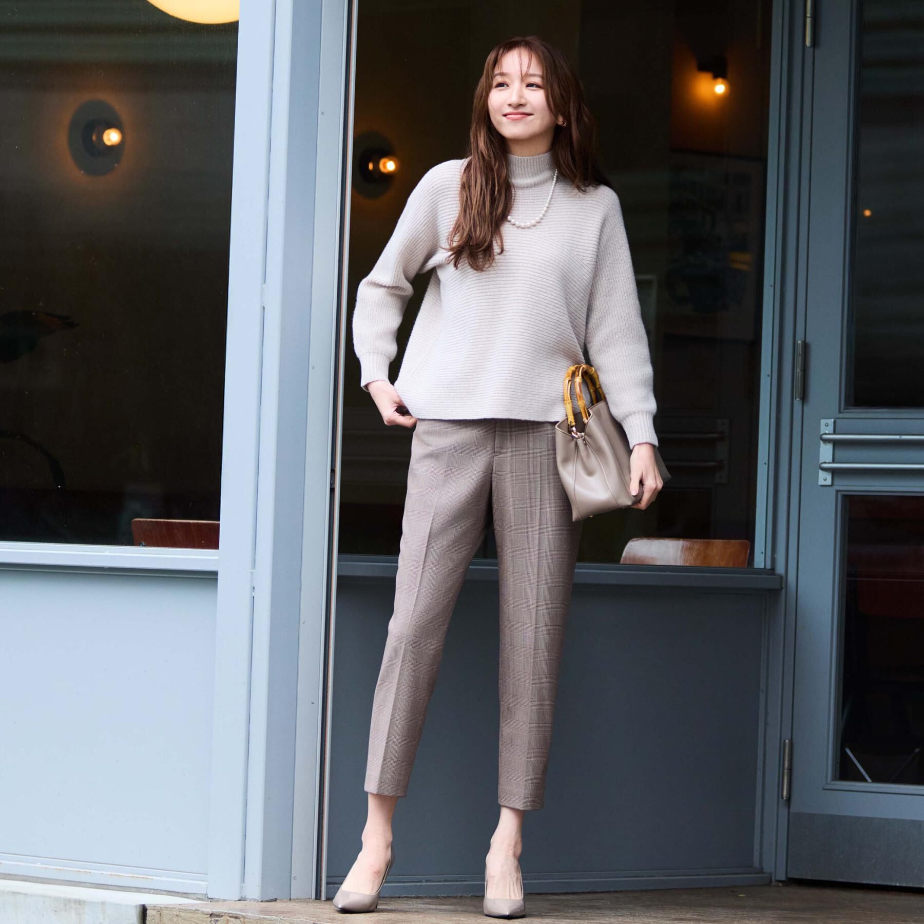 COUP DE CHANCE「【手洗い可／日本製／温かく軽い】ミドルゲージニットトップス」|ニット・セーター|