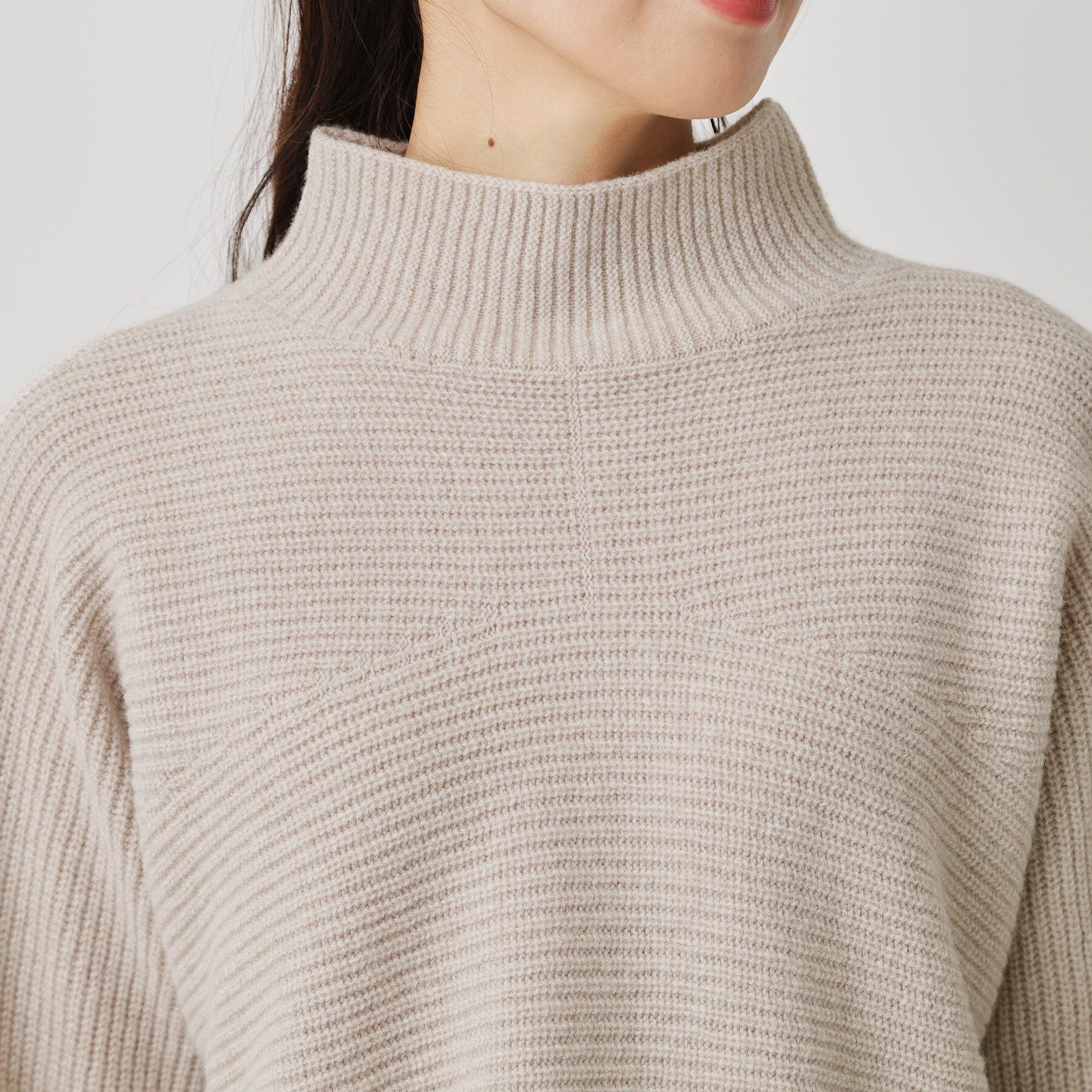 COUP DE CHANCE「【手洗い可／日本製／温かく軽い】ミドルゲージニットトップス」|ニット・セーター|