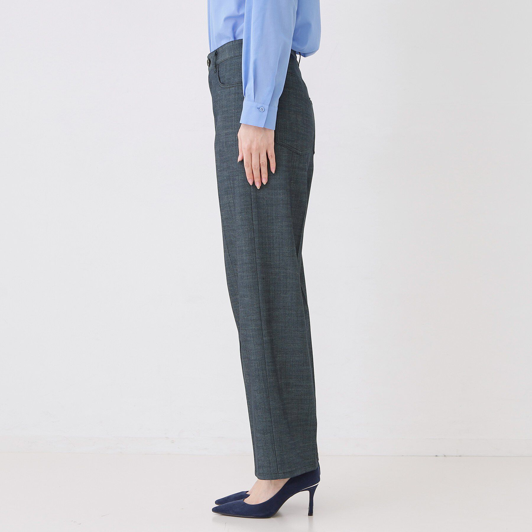 COUP DE CHANCE「【洗える】デニム調ストレートワイドパンツ」|その他|