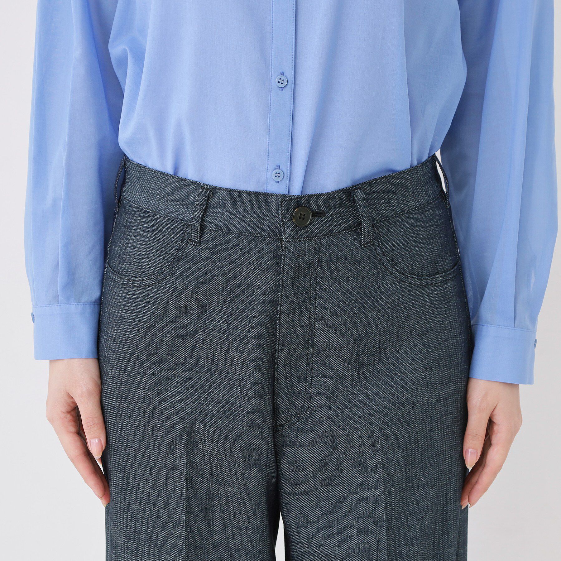 COUP DE CHANCE「【洗える】デニム調ストレートワイドパンツ」|その他|