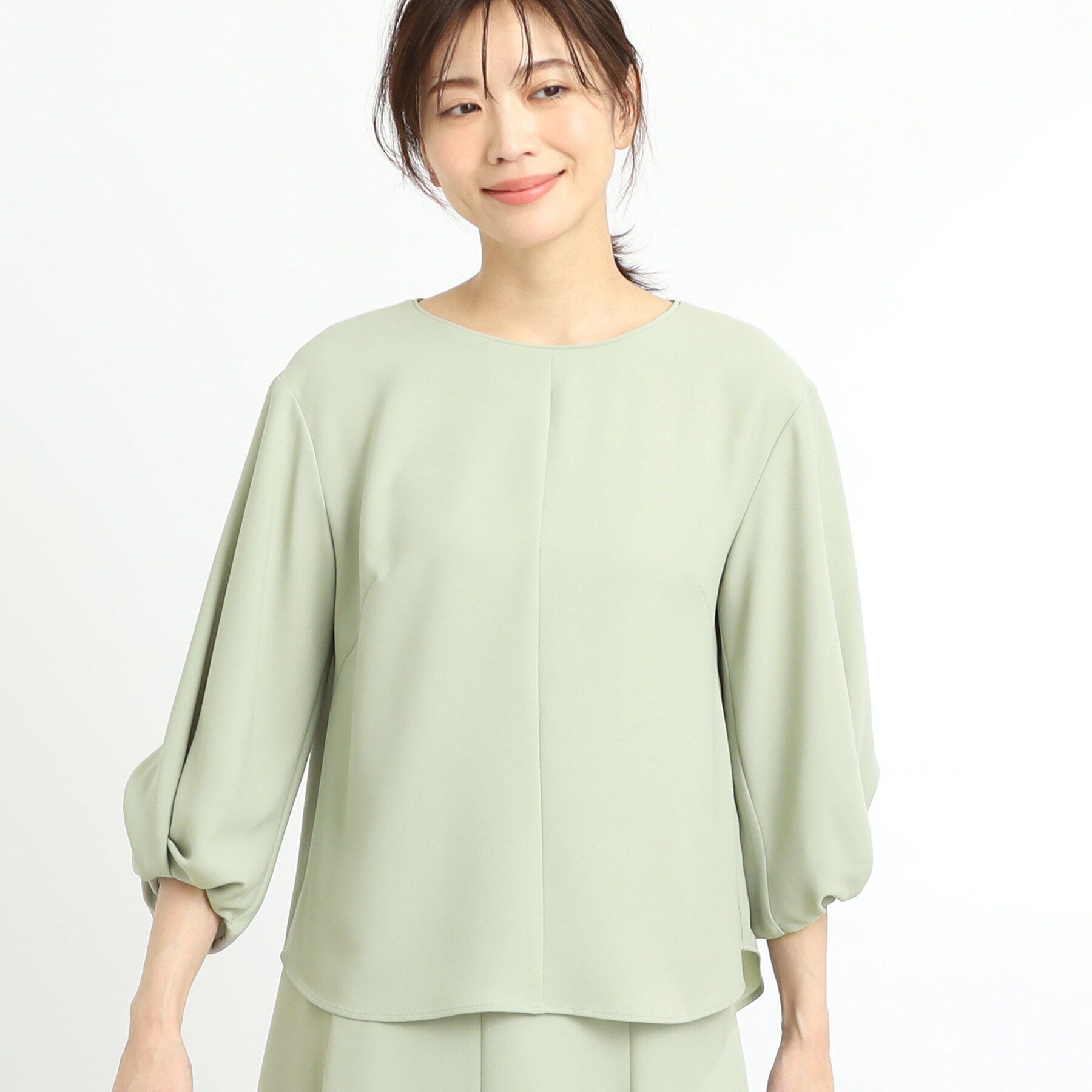 Reflect「【セットアップ可能】バックサテンブラウス」|シャツ・ブラウス|