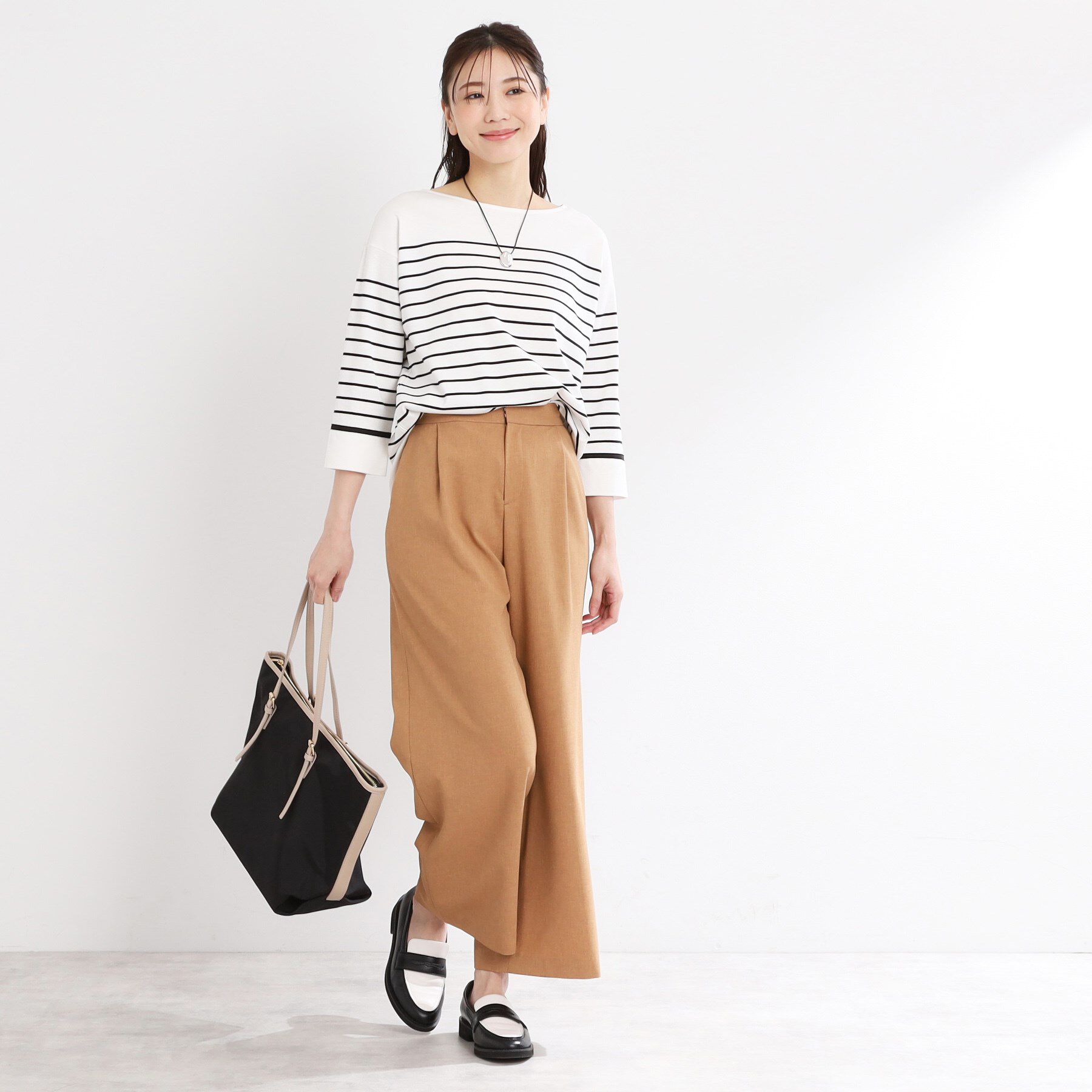 Reflect「【洗える】パネルボーダープルオーバー」|Tシャツ・カットソー|