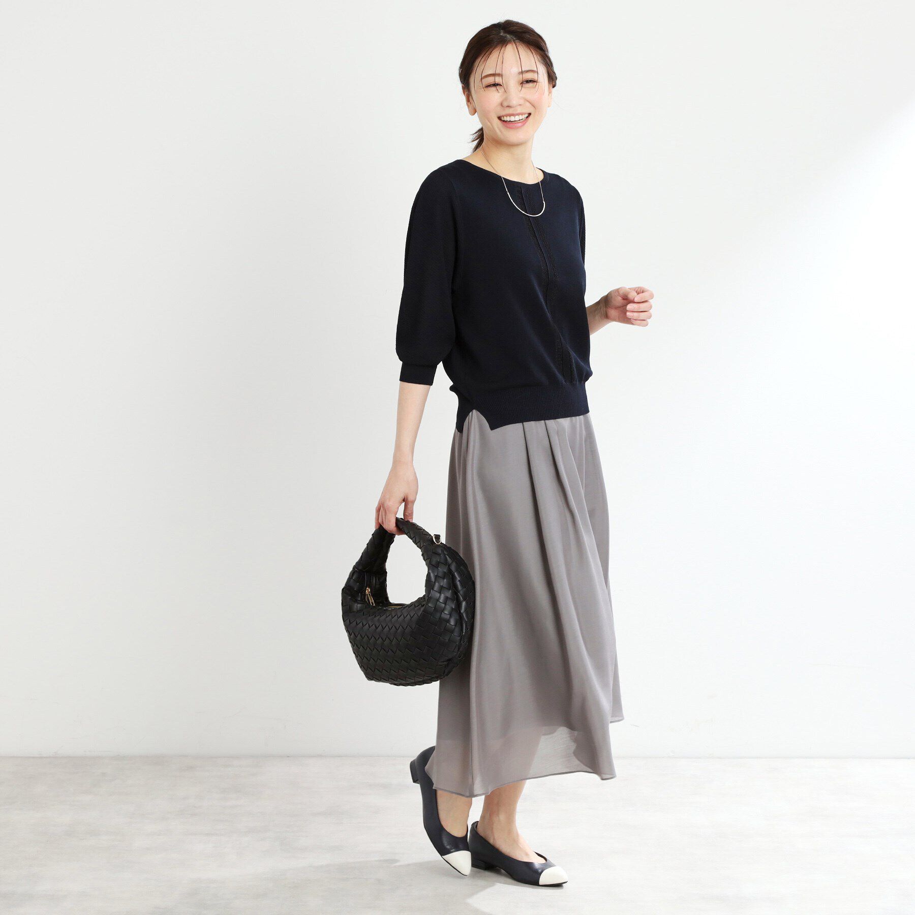 Reflect「【夏SALE／マシンウォッシュ可／春から夏まで着られる】シアーフレアスカート」|スカート|