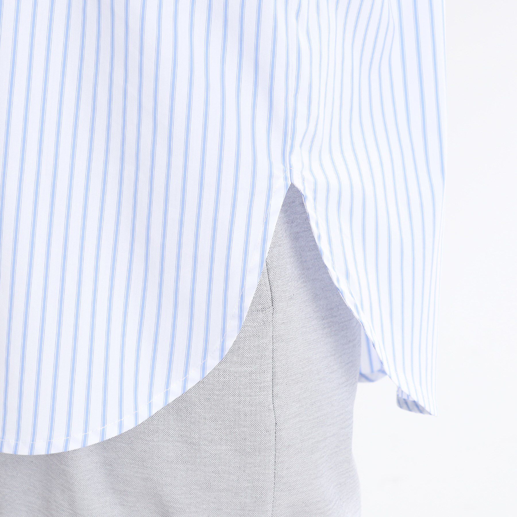 Reflect「【夏SALE／E‐QUALITY／手洗い可】ストライプシャツ」|シャツ・ブラウス|