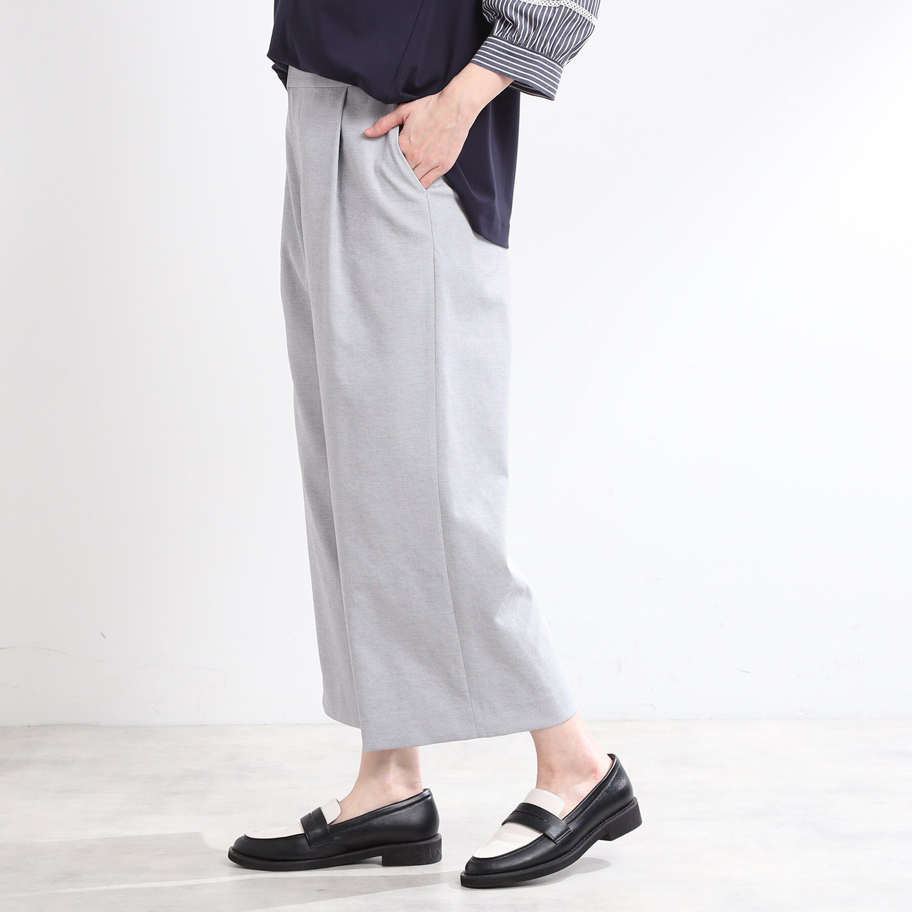 Reflect「【E‐QUALITY／手洗い可】ワイドクロップドパンツ」|その他|