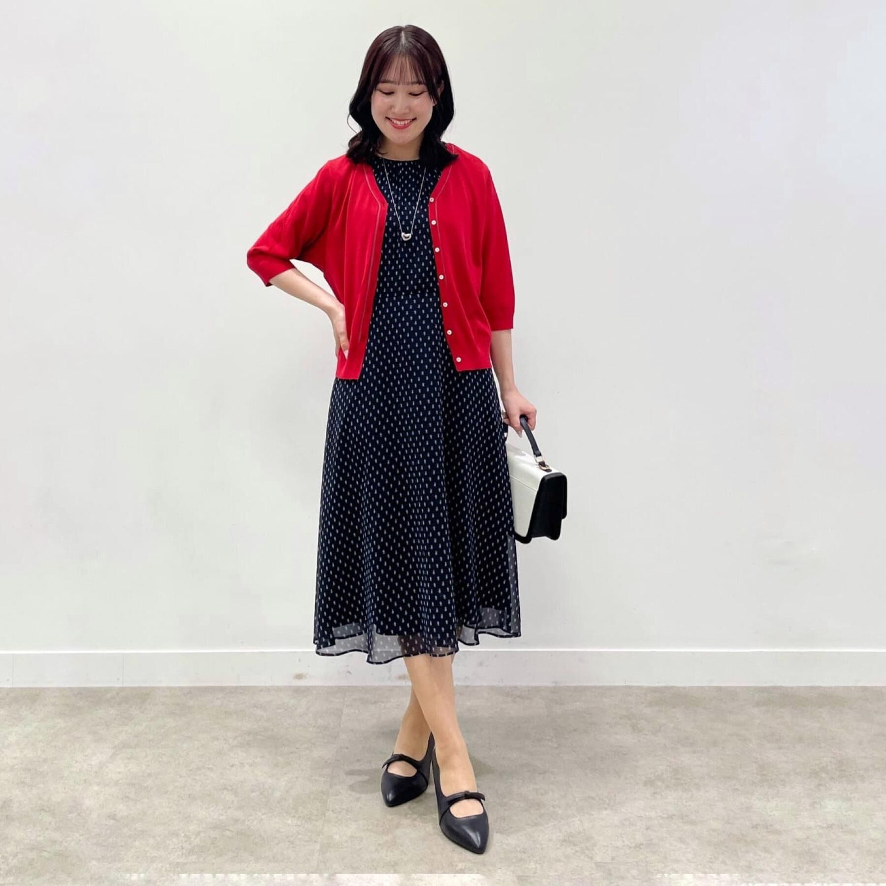 Reflect「【夏SALE／WEB先行カラーあり／マシンウォッシュ可】コツキ幾何柄ワンピース」|ワンピース|