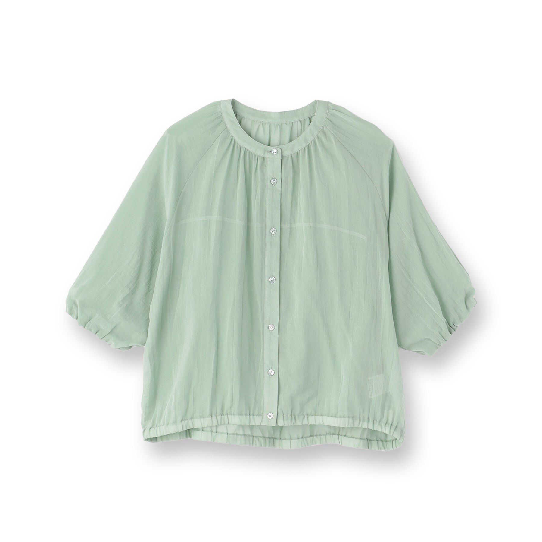 Reflect「【夏SALE／E‐QUALITY／手洗い可／羽織にも◎】シアーブラウス」|シャツ・ブラウス|