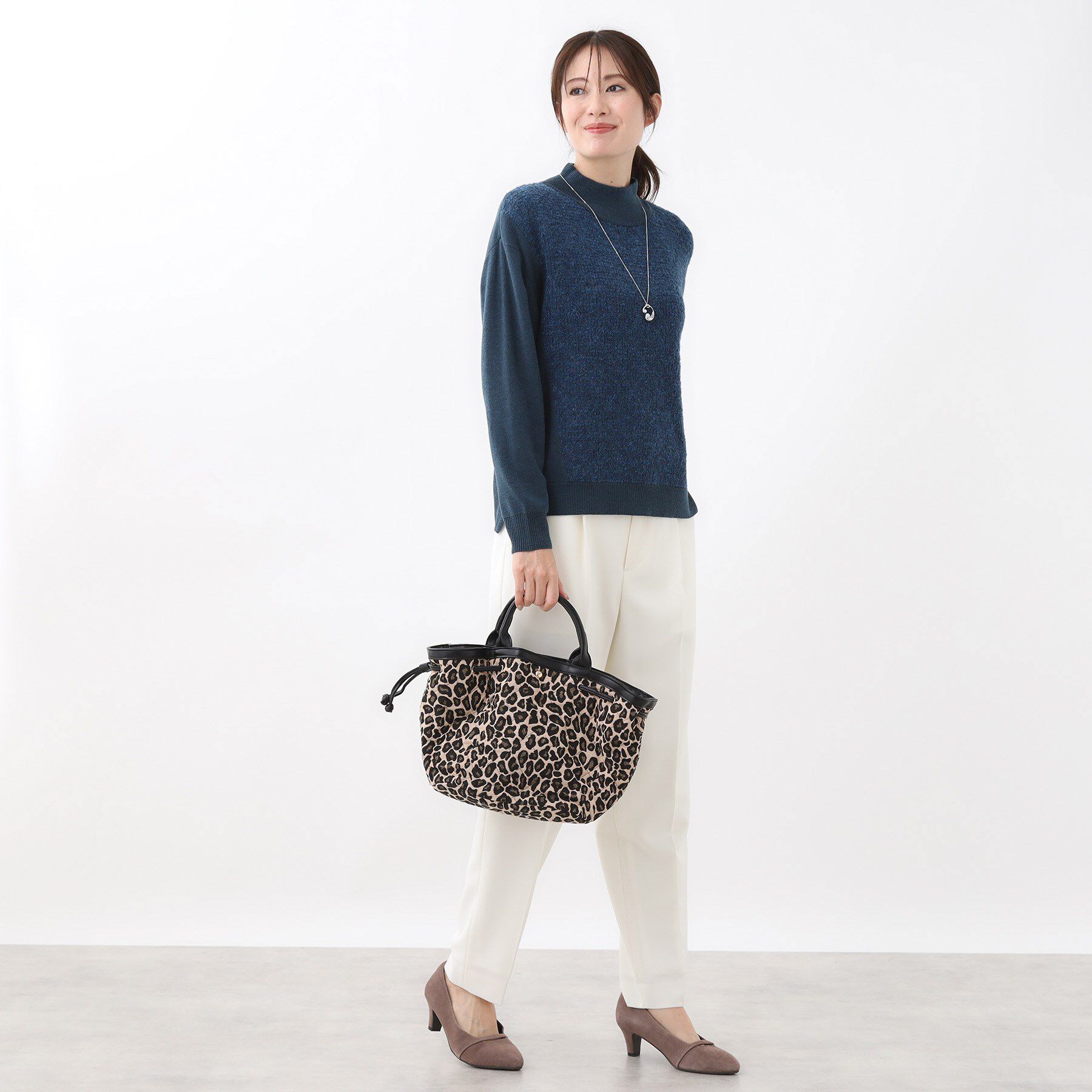 Reflect「アーガイル柄ハイネックニット」|ニット・セーター|