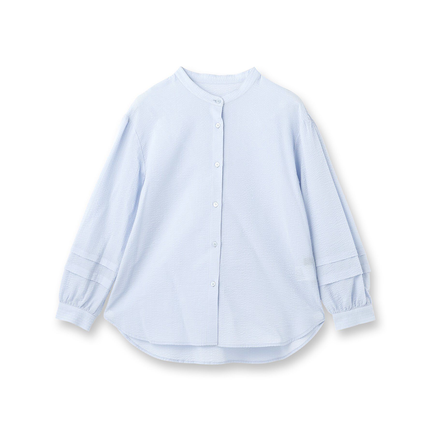 Reflect「【ゆったり着られる◎】バンドカラーシャツブラウス」|シャツ・ブラウス|