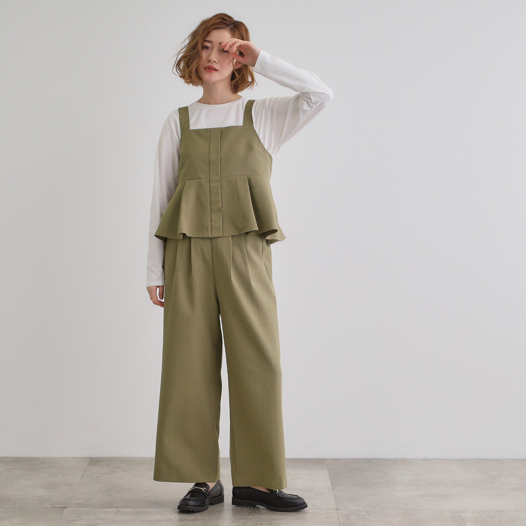 grove「デニムアソート麻調ビスチェセット」|スーツ|