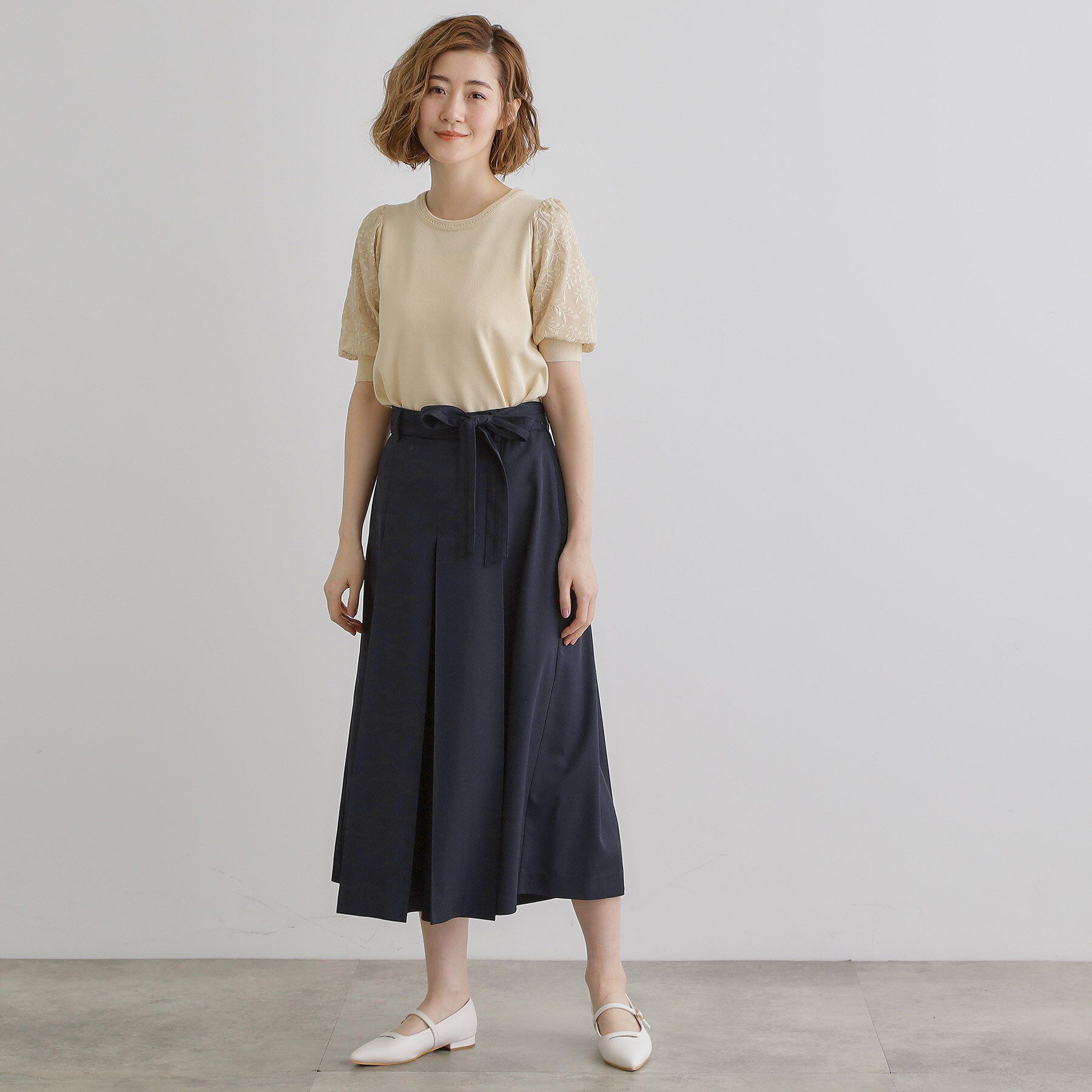 grove「サッシュベルトスカートライクパンツ」|その他|