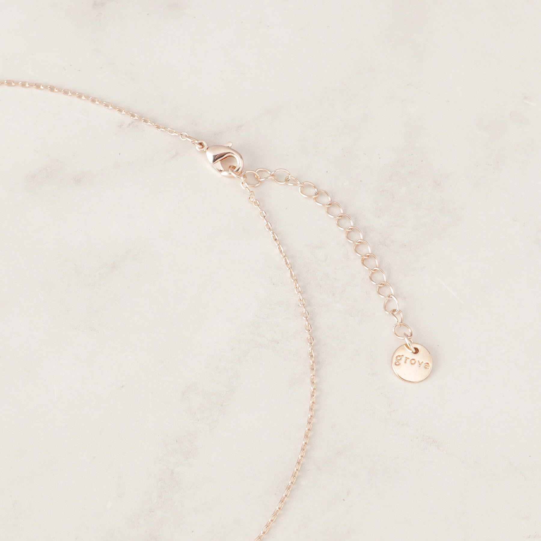 grove「ビジューリングY字ネックレス」|ネックレス|