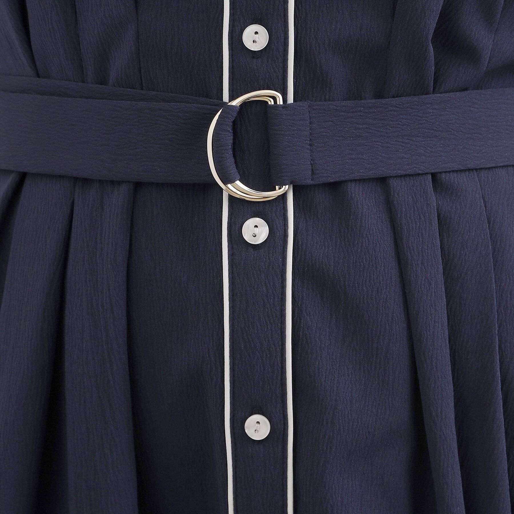 grove「【貴島明日香さん着用・美シルエット】ウエストタック配色ワンピース」|ワンピース|