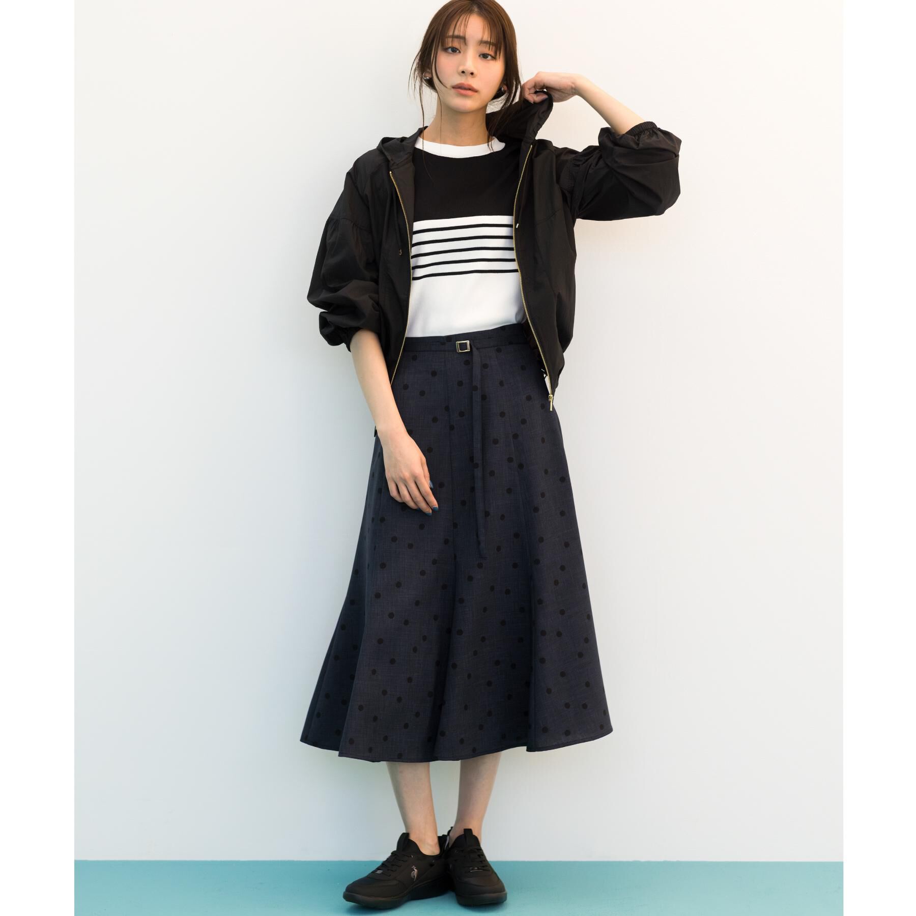 grove「【貴島明日香さん着用・洗える】ランダムドットマーメイドスカート」|スカート|