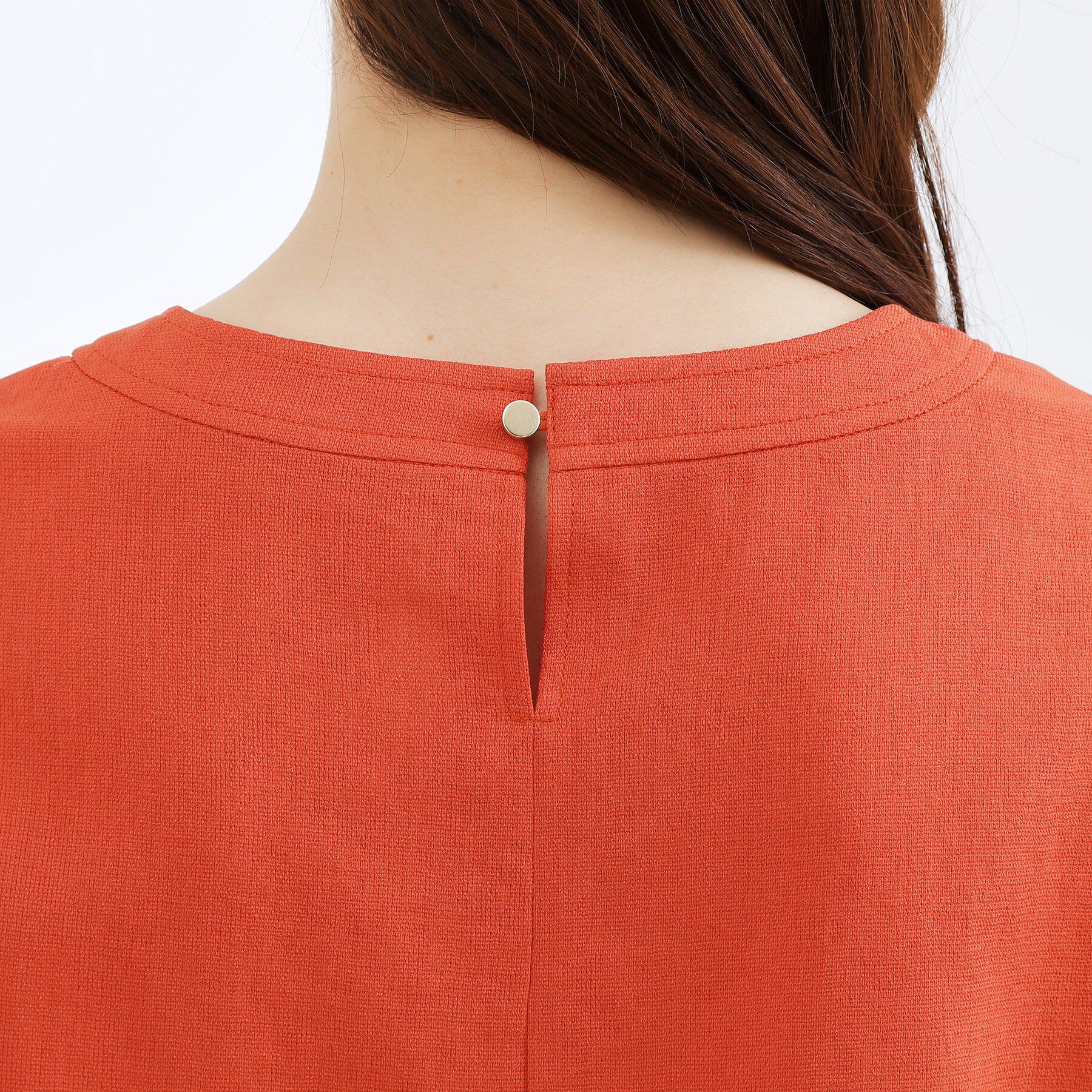 grove「【体型カバーも叶う】麻調メッシュランタンスリーブブラウス」|シャツ・ブラウス|