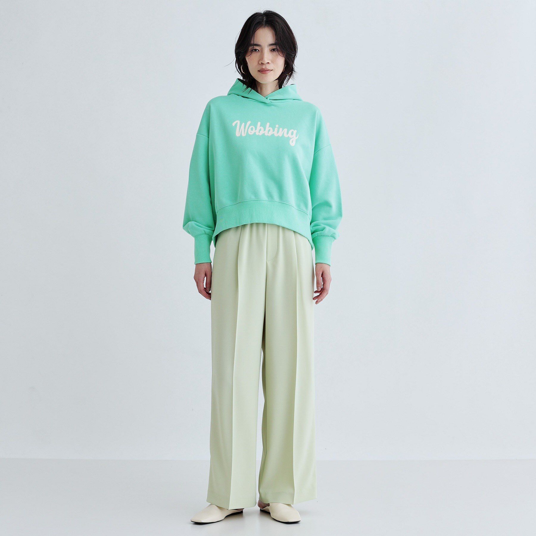 GALLEST「ドロップショルダーロゴ裏毛パーカ」|パーカー|